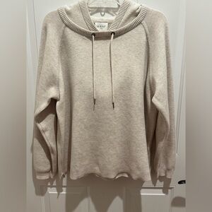 Wrap London Cream Hoodie Sweatshirt